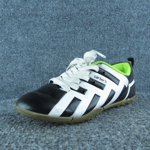 Carter's Boys Sneaker Size T 12 Medium Shoes‎ Black Synthetic Lace Up - Picture 1 of 10